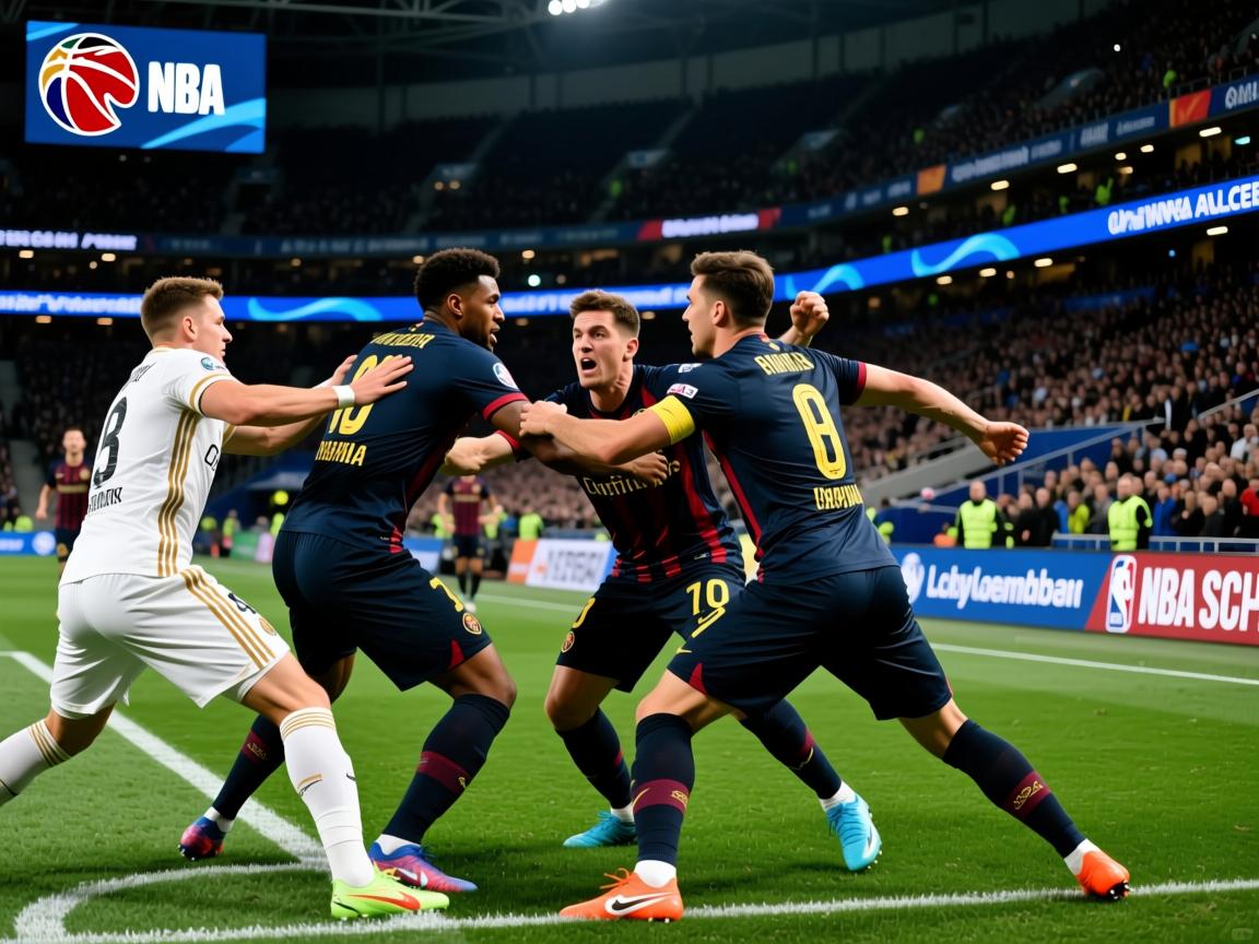 欧洲豪门俱乐部赛中发生激烈冲突  第3张